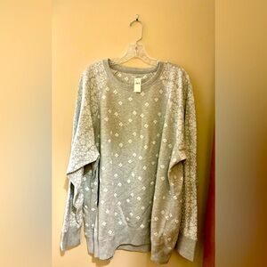 NWT, Women’s Gray Aerie Crewneck Sweatshirt, XXL